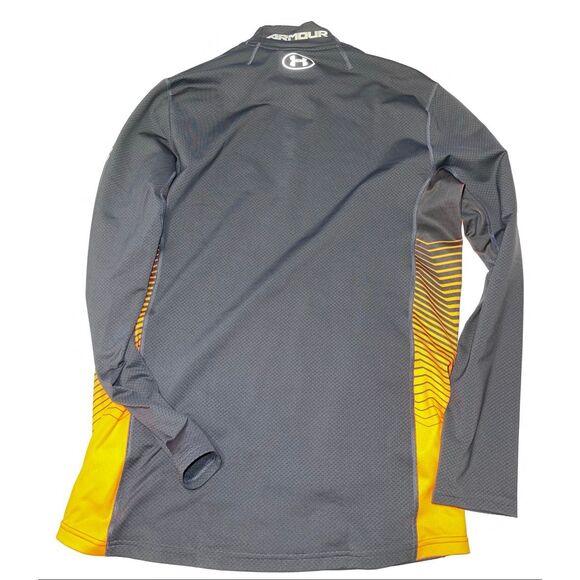 Under Armour Compression Shirt Men Large Mock Neck‎ Thermal Coldgear Fitted - Picture 5 of 5